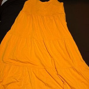 Orange Tiered Sundress